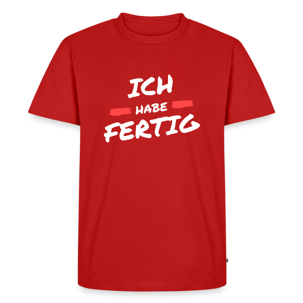 Ich habe fertig - red