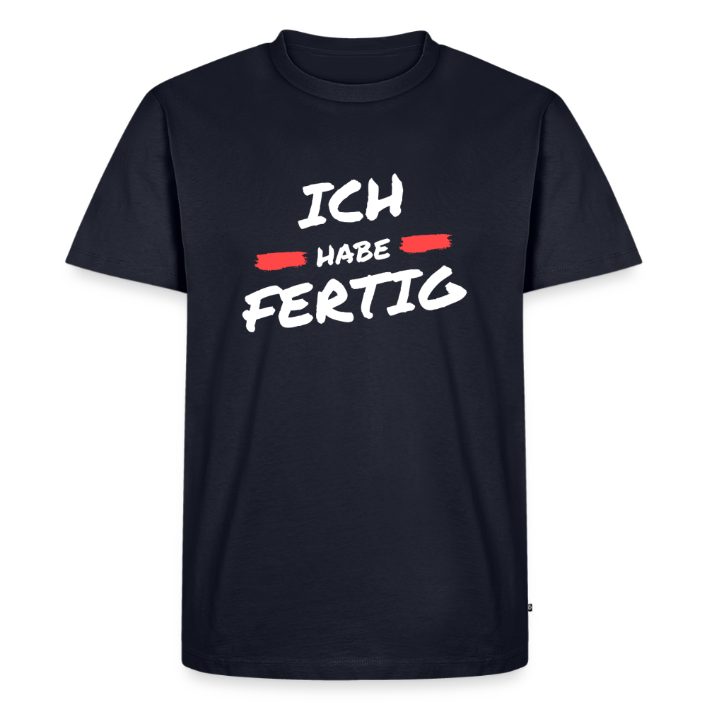 Ich habe fertig - navy