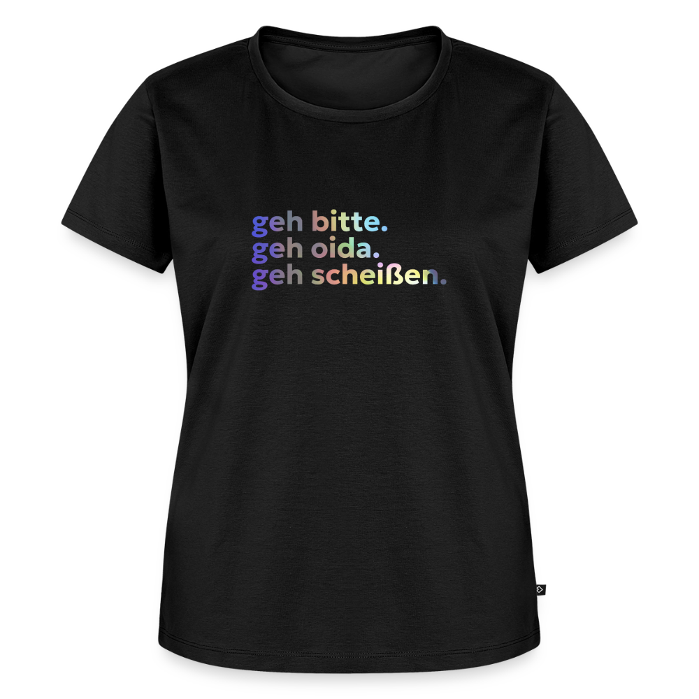 geh bitte. geh oida. geh scheißen - black